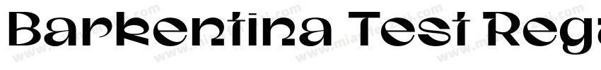 Barkentina Test Regular字体转换